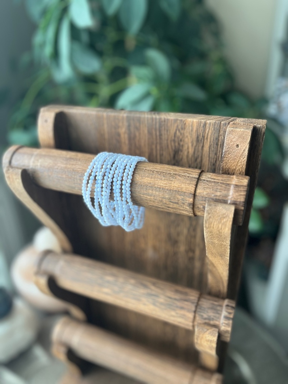 Blue Lace Agate Faceted Bracelet